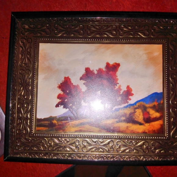 Nature Mediterranean field Tree landscape wall art decor framed picture - Picture 4 of 8